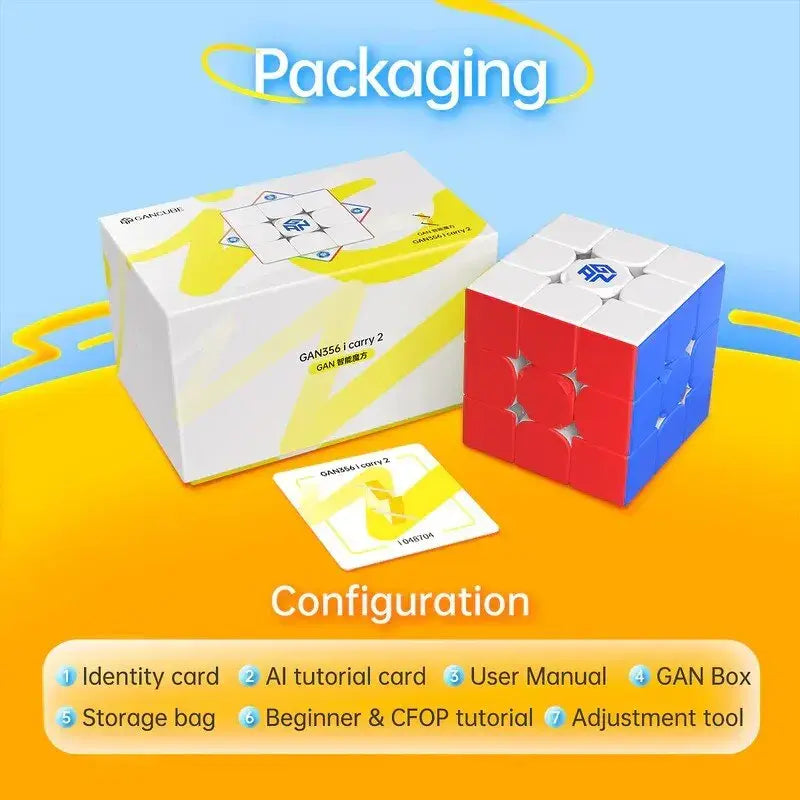 GAN356 iCarry2 Updated 3x3x3 Bluetooth Smart Magnetic Cube GAN 356 iCarry2 Speed Puzzle Educational Toys stickerless